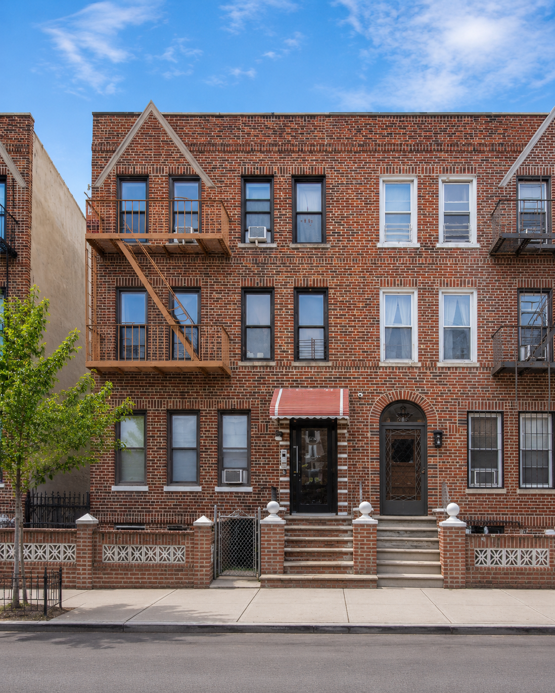 298 Covert Street, Bushwick — brick walk-up building