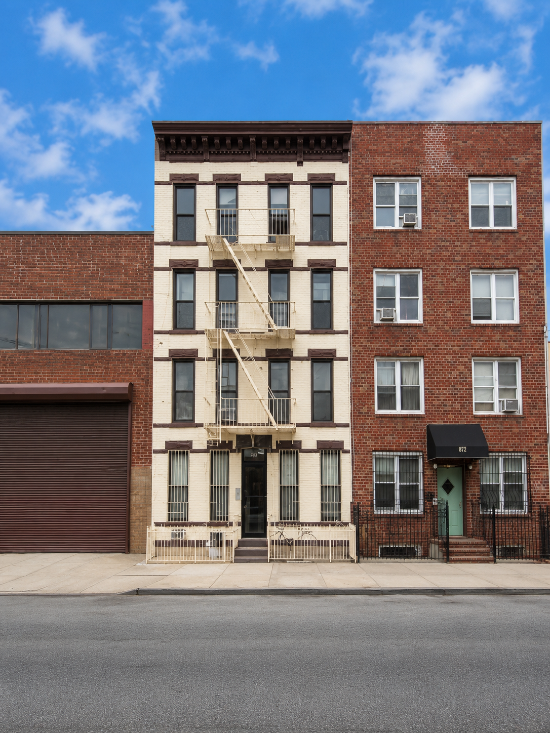 694 Henry Street, Red Hook — painted brick multifamily building